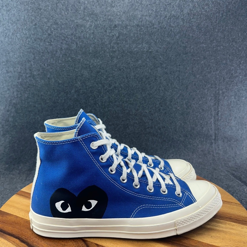 Converse x Comme des Garcons PLAY Chuck 70 High Top Blue 171846C Mens 11
